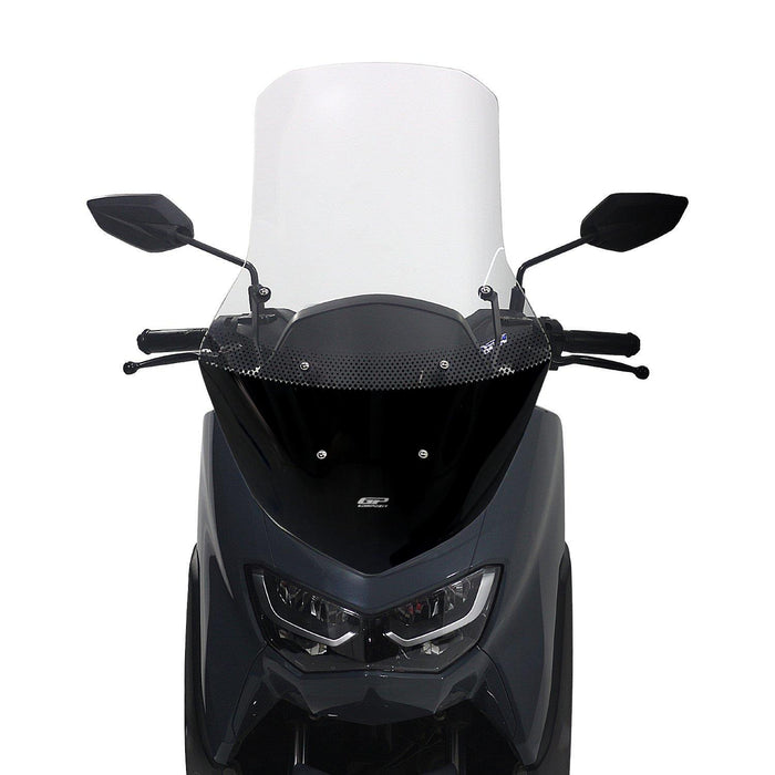 GP Kompozit Touring Windshield Windscreen With Bracket Clear Compatible For Yamaha NMAX 125 / NMAX 155  2021-2024