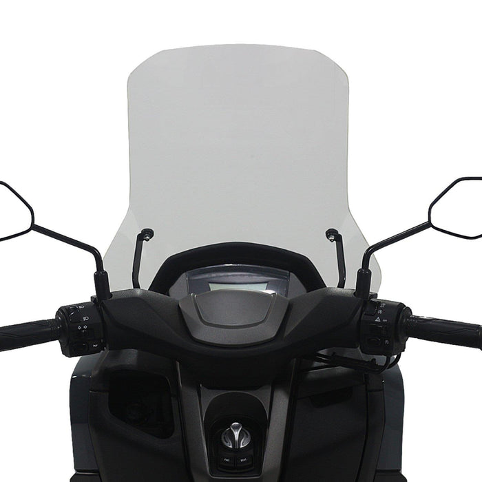 GP Kompozit Touring Windshield Windscreen With Bracket Clear Compatible For Yamaha NMAX 125 / NMAX 155  2021-2024