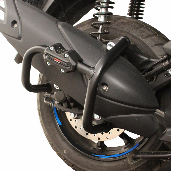 GP Kompozit Exhaust Guard Crash Bar Black Compatible For Yamaha NMAX 125 / NMAX 155 2021-2024