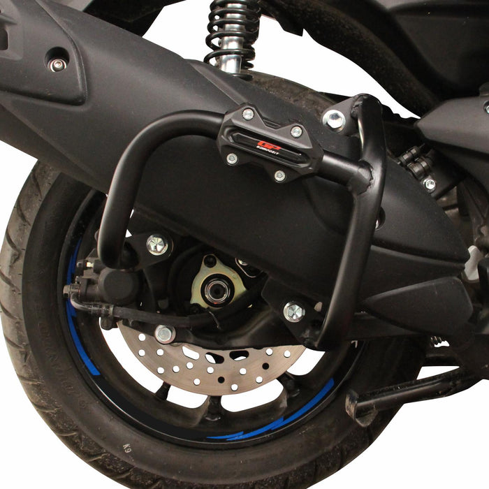 GP Kompozit Exhaust Guard Crash Bar Black Compatible For Yamaha NMAX 125 / NMAX 155 2021-2024