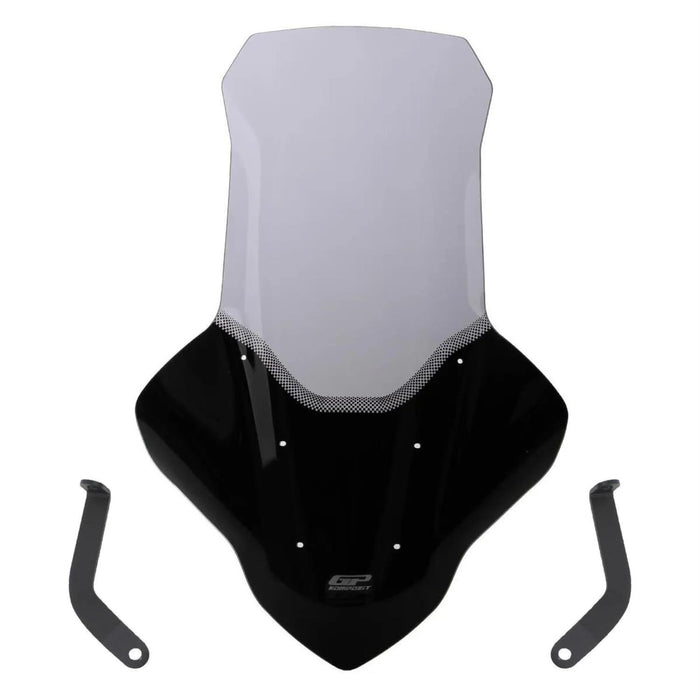 GP Kompozit – pare-brise Long Touring avec protège-mains fumé, Compatible avec Yamaha NMAX 125 / NMAX 155 2021 – 2023 