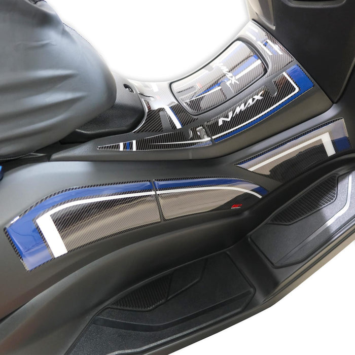GP Kompozit Side Strip Tank Pad Gray Compatible For Yamaha NMAX 125 / NMAX 155  2021-2024