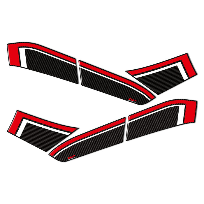GP Kompozit Side Strip Tank Pad Red Compatible For Yamaha NMAX 125 / NMAX 155  2021-2024