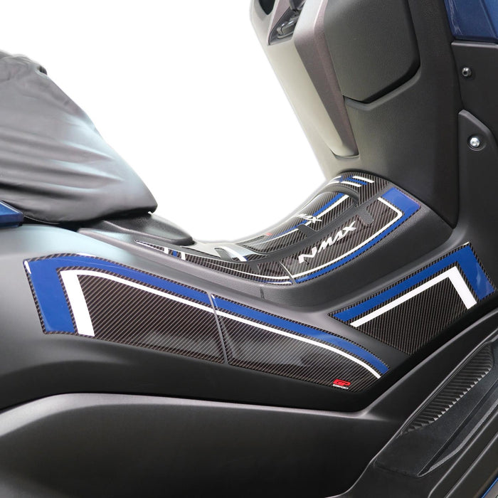 GP Kompozit Side Strip Tank Pad Blue Compatible For Yamaha NMAX 125 / NMAX 155  2021-2024