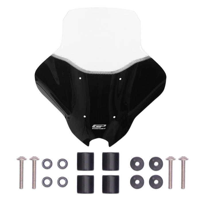GP Kompozit Windshield Windscreen Clear Compatible For Yamaha NMAX 125 / NMAX 155  2021-2025