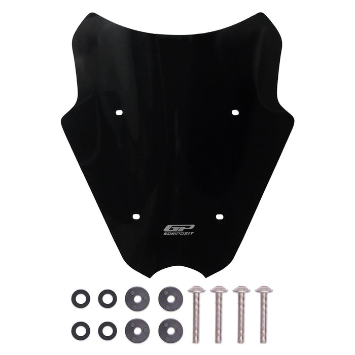 GP Kompozit Windshield Windscreen Black Compatible For Yamaha NMAX 125 / NMAX 155 2025
