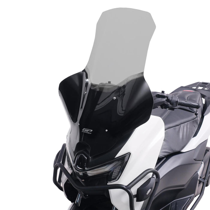 GP Kompozit Silkscreened Windshield Windscreen With Handguard Smoked Compatible For Yamaha NMAX 125 / NMAX 155 2025