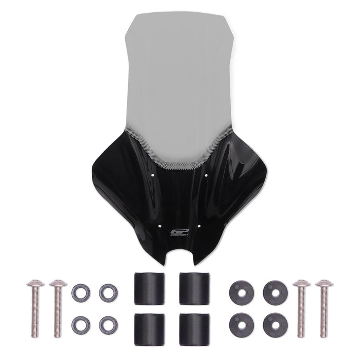 GP Kompozit Silkscreened Windshield Windscreen With Handguard Smoked Compatible For Yamaha NMAX 125 / NMAX 155 2025