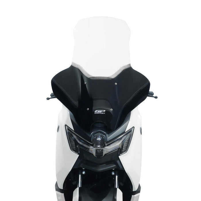 GP Kompozit Silkscreened Windshield Windscreen With Handguard Clear Compatible For Yamaha NMAX 125 / NMAX 155 2025