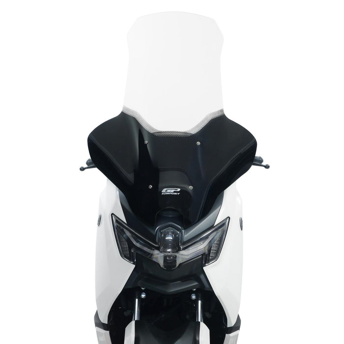 GP Kompozit Silkscreened Windshield Windscreen With Handguard Clear Compatible For Yamaha NMAX 125 / NMAX 155 2025