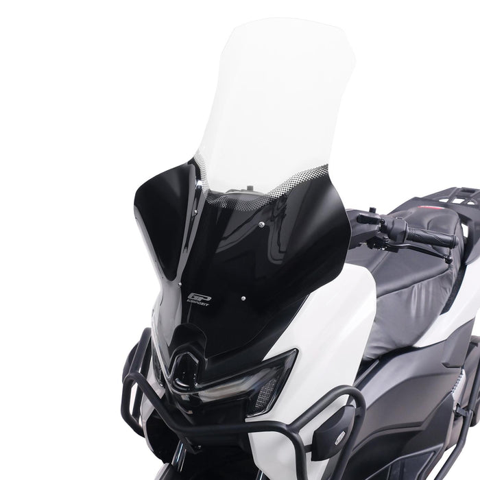 GP Kompozit Silkscreened Windshield Windscreen With Handguard Clear Compatible For Yamaha NMAX 125 / NMAX 155 2025