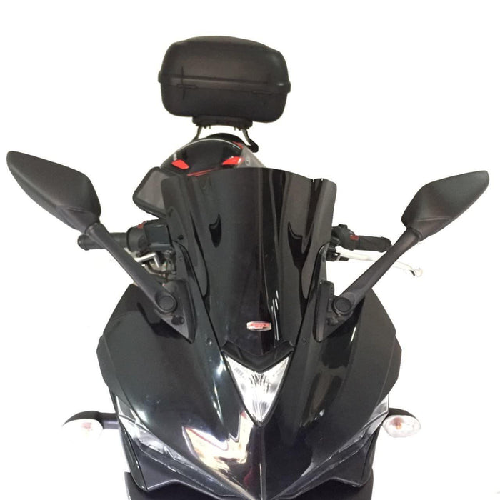 GP Kompozit Parabrisas Negro Compatible para Yamaha YZF-R25 / YZF-R3 2015-2018 