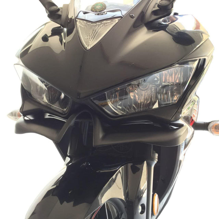 GP Kompozit Winglet Black Compatible For Yamaha YZF-R25 / YZF-R3 2015-2018