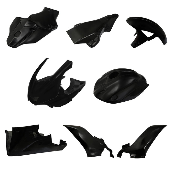 GP Kompozit For R6 2017-2023 Compatible Racing Fairing Black