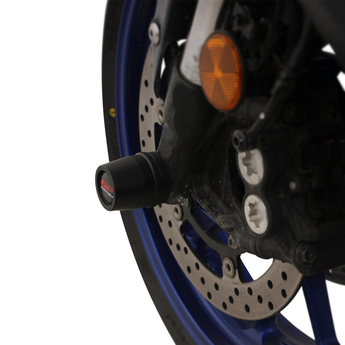 GP Kompozit Axle Guard Crash Frame Slider Set Black Compatible For Yamaha YZF-R7 2021-2023