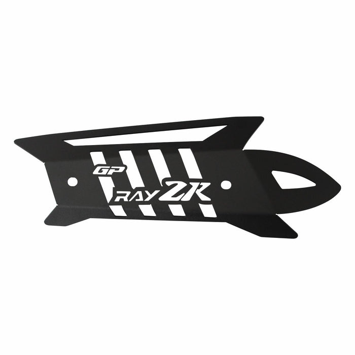 GP Kompozit Exhaust Guard Cover Black Compatible For Yamaha Cygnus RayZR  2024