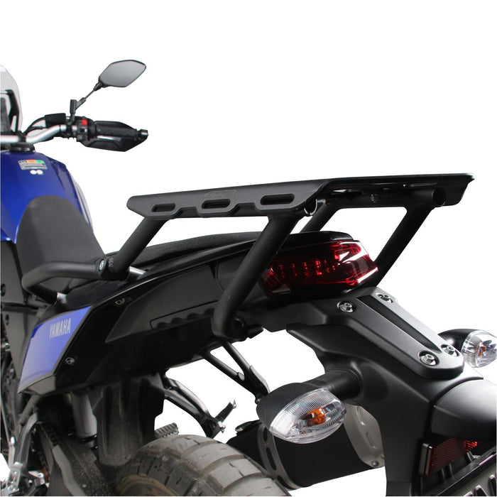 GP Kompozit Rear Luggage Rack with Foot Support Black Compatible For Yamaha Tenere 700 XTZ690 2019-2023