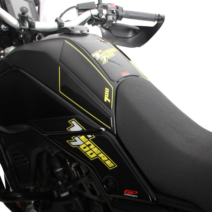 GP Kompozit Juego de protectores de depósito amarillos compatibles con Yamaha Tenere 700 2019-2023 