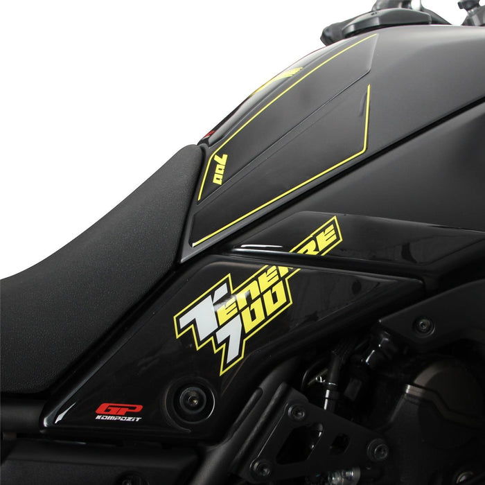 GP Kompozit Juego de protectores de depósito amarillos compatibles con Yamaha Tenere 700 2019-2023 