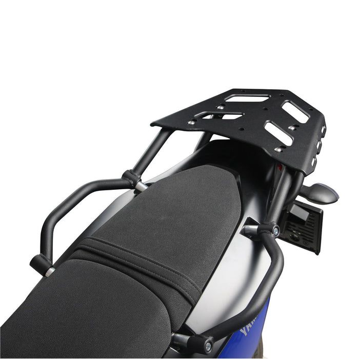 GP Kompozit Rear Luggage Rack with Foot Support Black Compatible For Yamaha Tenere 700 XTZ690 2019-2023