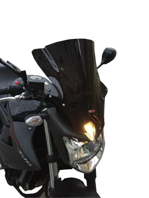 GP Kompozit Windshield Windscreen Black Compatible For Yamaha XJ6  2009-2016