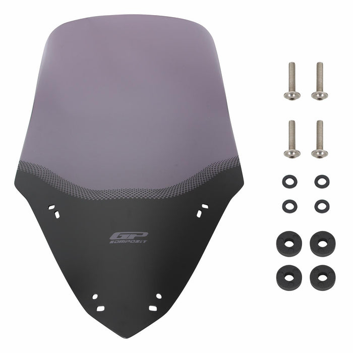 GP Kompozit Windshield Windscreen Smoked Compatible For Yamaha XMAX 250 / XMAX 300  2024