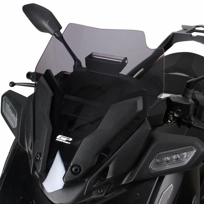 Parabrisas deportivo GP Kompozit ahumado compatible con Yamaha XMAX 250 / XMAX 300 2025-2026