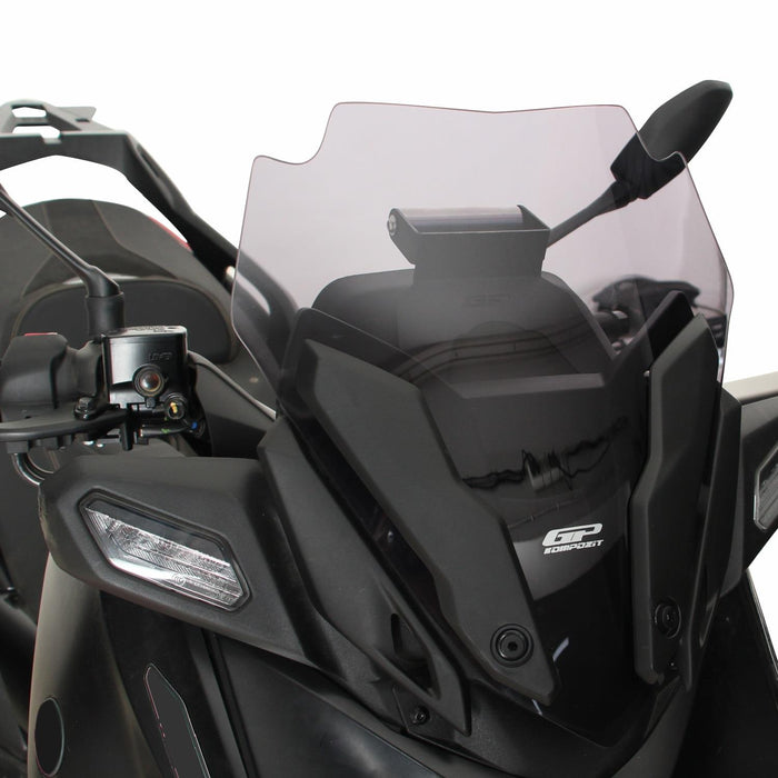 GP Kompozit Sport Windshield Windscreen Smoked Compatible For Yamaha XMAX 250 / XMAX 300  2024