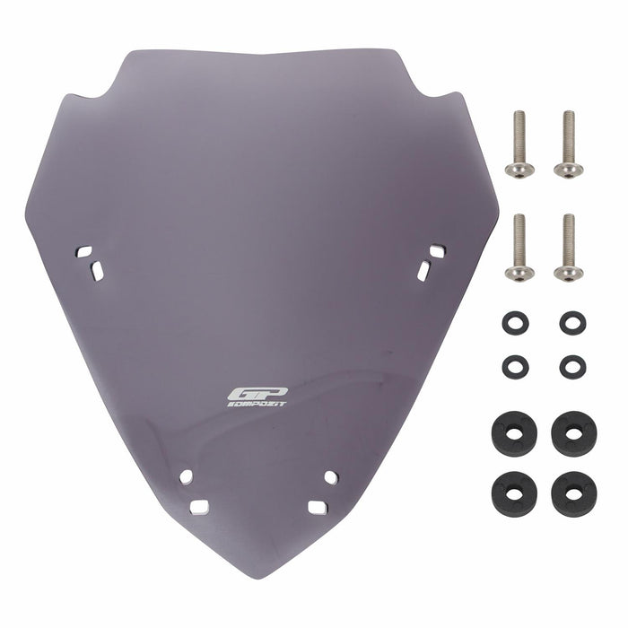 GP Kompozit Sport Windshield Windscreen Smoked Compatible For Yamaha XMAX 250 / XMAX 300 2024