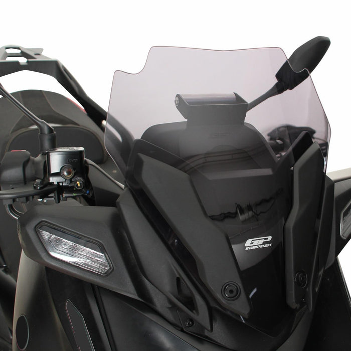 GP Kompozit Sport Windshield Windscreen Smoked Compatible For Yamaha XMAX 250 / XMAX 300 2024