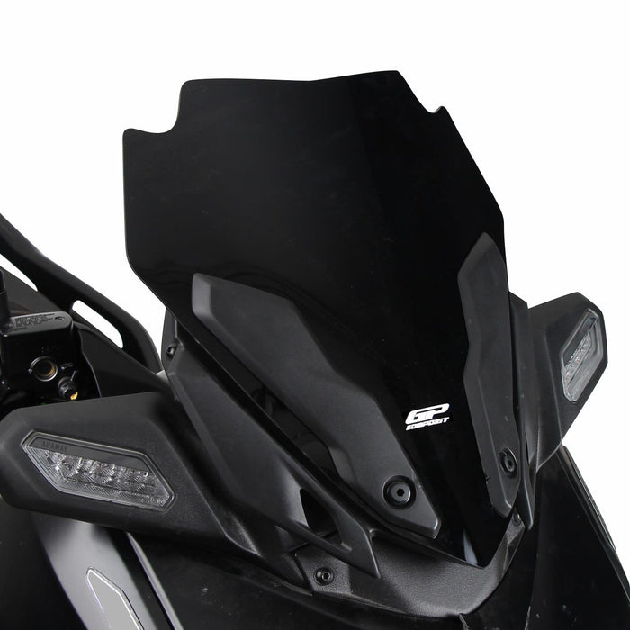 GP Kompozit Sport Windshield Windscreen Black Compatible For Yamaha XMAX 250 / XMAX 300 2024