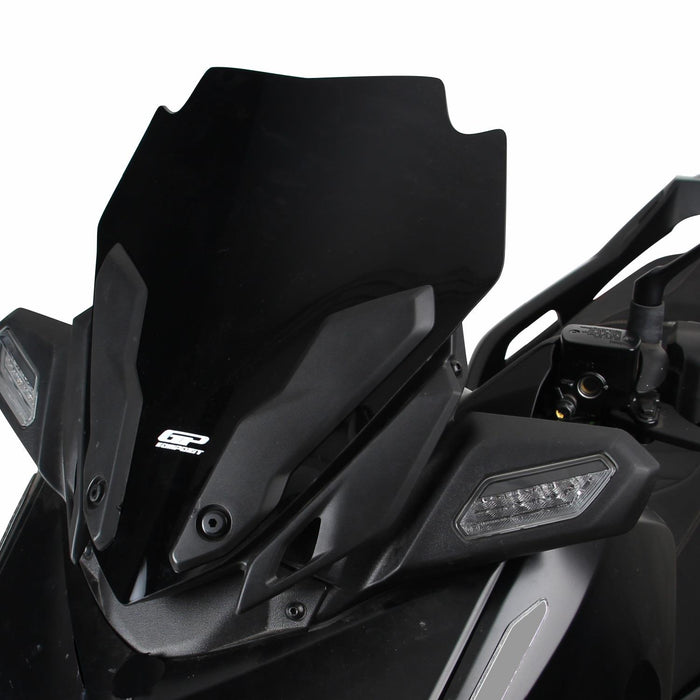 GP Kompozit Sport Windshield Windscreen Black Compatible For Yamaha XMAX 250 / XMAX 300 2024