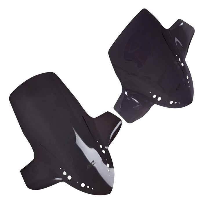 GP Kompozit Windshield Windscreen With Handguard Smoked Compatible For Yamaha XMAX 250 / XMAX 300 / XMAX 400  2018-2022