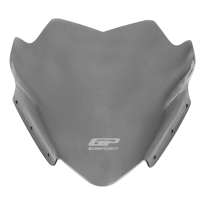 GP Kompozit Sport Windshield Windscreen Smoked Compatible For Yamaha XMAX 250 / XMAX 400 2014-2017