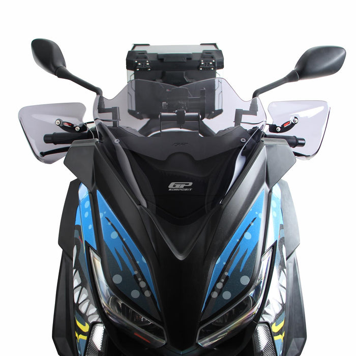 GP Kompozit Pare-brise sport fumé compatible pour Yamaha XMAX 250 / XMAX 400 2014-2017 
