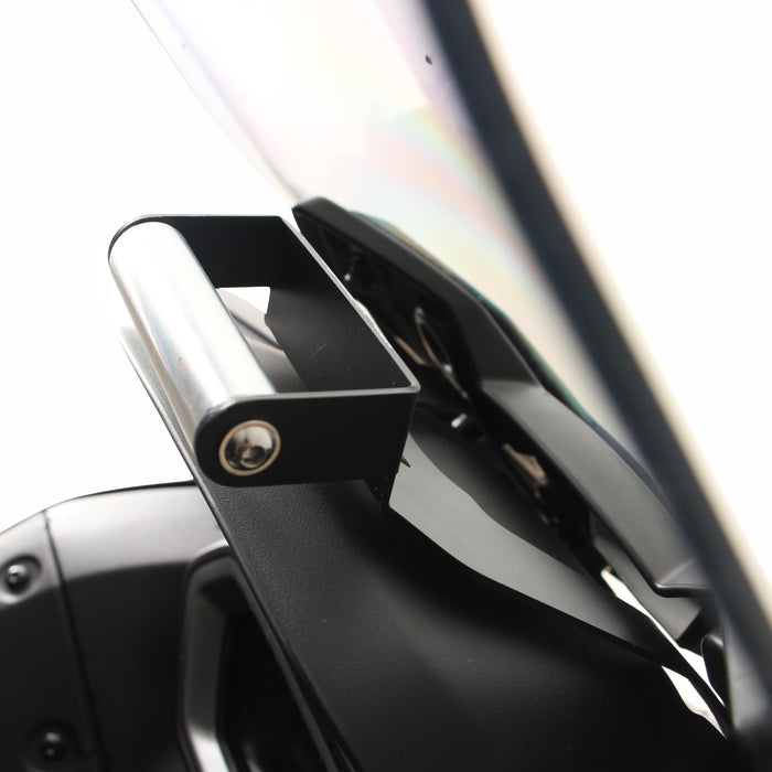 GP Kompozit Phone / Navigation Holder Bracket Black Compatible For Yamaha XMAX 250 / XMAX 300 2024