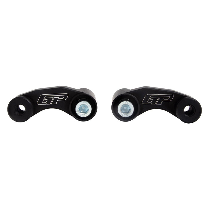 GP Kompozit Mirror Riser Extenders Black Compatible For Aprilia SR GT 125 / SR GT 200 2022-2023