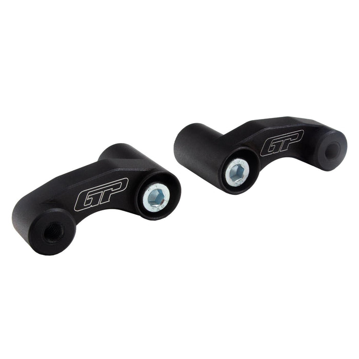 GP Kompozit Mirror Riser Extenders Black Compatible For Aprilia SR GT 125 / SR GT 200 2022-2023