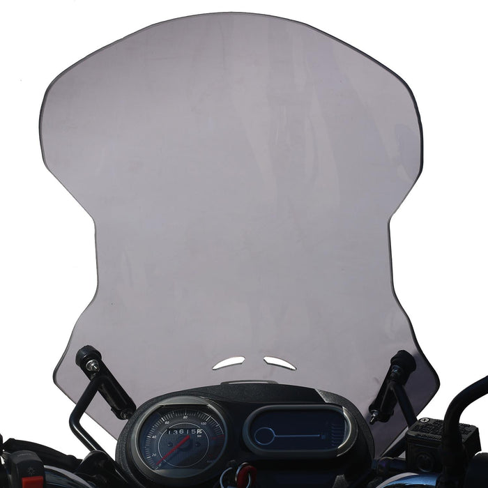 GP Kompozit Windshield Windscreen Smoked Compatible For Bajaj V15 2017-2020