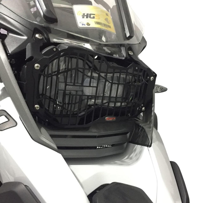 GP Kompozit Headlight Guard Black Compatible For BMW R 1200 GS / R 1250 GS ADV 2013-2023