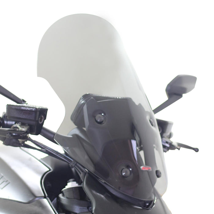 GP Kompozit Windshield Windscreen Smoked Compatible For Ducati Diavel Touringing 2015-2018