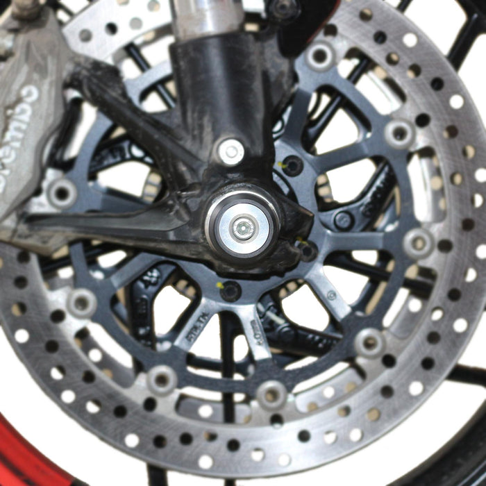 GP Kompozit Front-Rear Axle Guard Crash Frame Slider Set Black Compatible For Ducati Monster 821 2016-2020