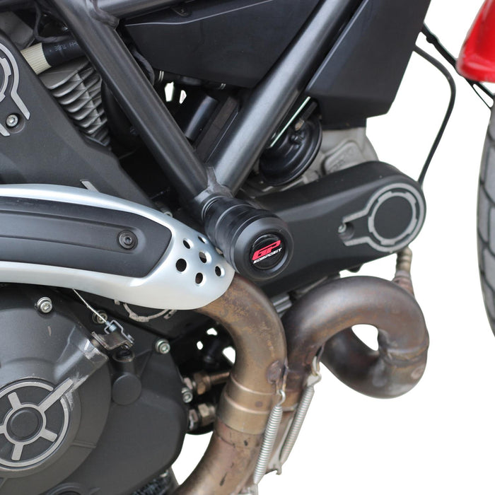 GP Kompozit Engine Crash Frame Slider Black Compatible For Ducati Scrambler 2015-2021