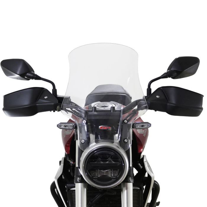 GP Kompozit Parabrisas Touring Negro Compatible para Honda CB125R / CB250R / CB300R 2018-2023 
