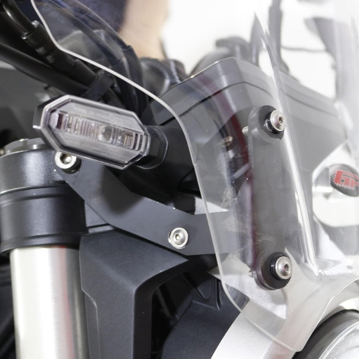 GP Kompozit Touring Windshield Windscreen Black Compatible For Honda CB125R / CB250R / CB300R 2018-2023