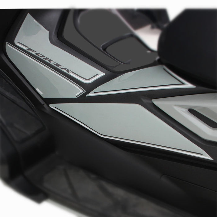 GP Kompozit Side Strip Tank Pad Nardo Gray Compatible For Honda Forza 250 / Forza 300 / Forza 350 / NSS300 / NSS350 2018-2024