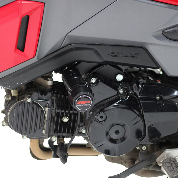 GP Kompozit Engine Crash Frame Slider Black Compatible For Honda MSX125 2012-2018