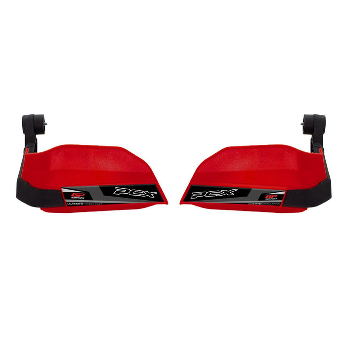 Protège-mains GP Kompozit rouge compatible pour Honda PCX125 / PCX150 2014-2023 