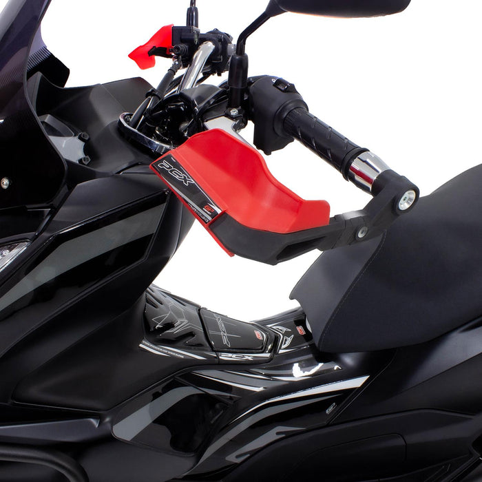 Protège-mains GP Kompozit rouge compatible pour Honda PCX125 / PCX150 2014-2023 