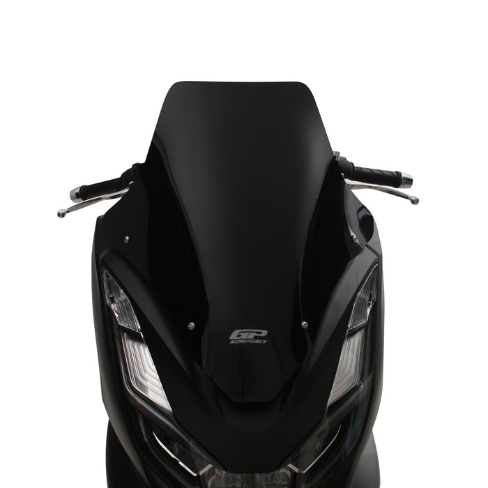 GP Kompozit Pare-brise sport noir compatible pour Honda PCX125 / PCX150 2021-2023 